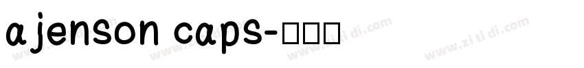 ajenson caps字体转换